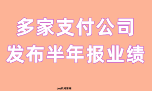 拉卡拉、嘉联支付等多家支付公司发布半年报业绩！
